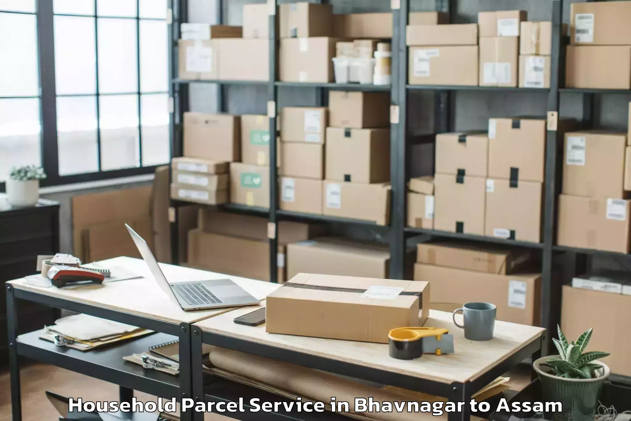 Reliable Bhavnagar to Kaliabor Household Parcel